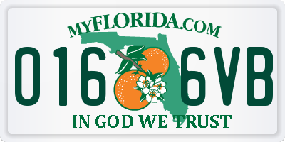 FL license plate 0166VB