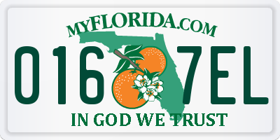 FL license plate 0167EL