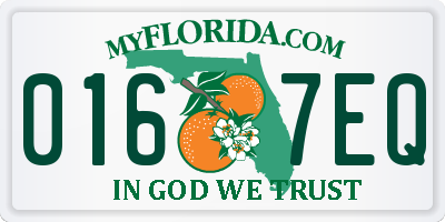 FL license plate 0167EQ