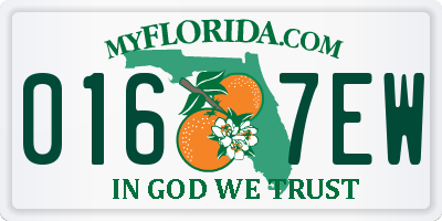 FL license plate 0167EW