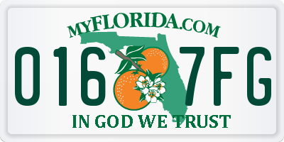 FL license plate 0167FG
