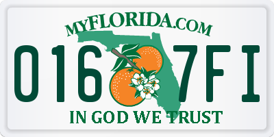 FL license plate 0167FI