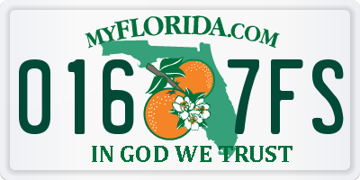 FL license plate 0167FS