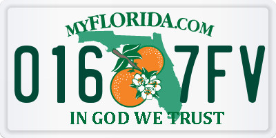 FL license plate 0167FV