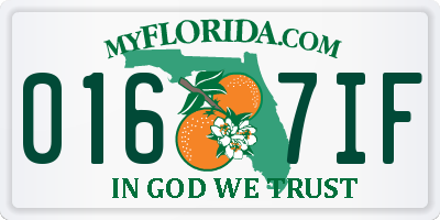 FL license plate 0167IF