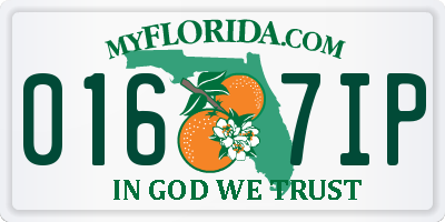 FL license plate 0167IP