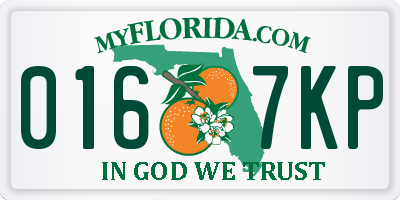 FL license plate 0167KP