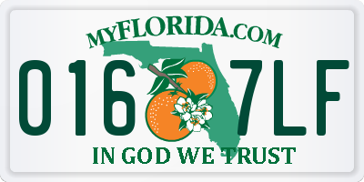 FL license plate 0167LF