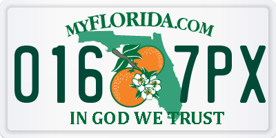 FL license plate 0167PX