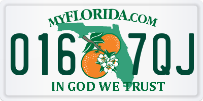 FL license plate 0167QJ