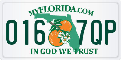 FL license plate 0167QP
