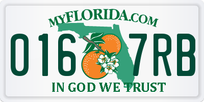 FL license plate 0167RB