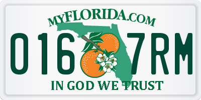 FL license plate 0167RM