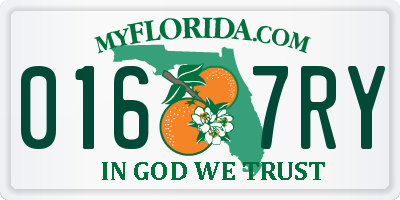 FL license plate 0167RY