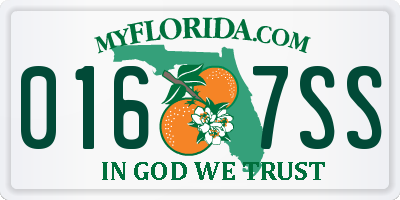 FL license plate 0167SS