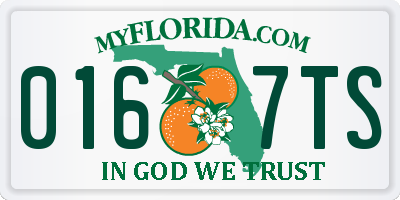 FL license plate 0167TS