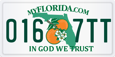 FL license plate 0167TT