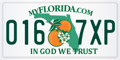 FL license plate 0167XP