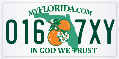 FL license plate 0167XY