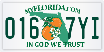 FL license plate 0167YI