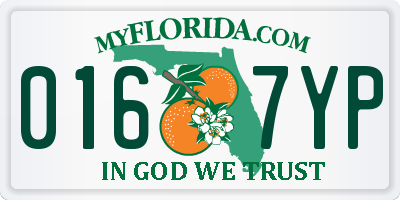 FL license plate 0167YP