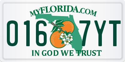 FL license plate 0167YT