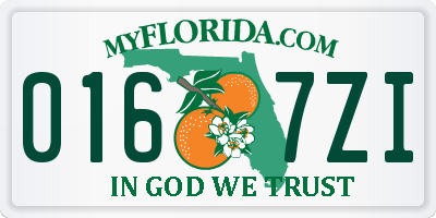 FL license plate 0167ZI