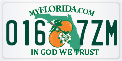 FL license plate 0167ZM