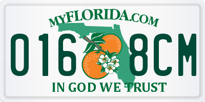 FL license plate 0168CM