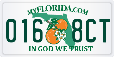 FL license plate 0168CT