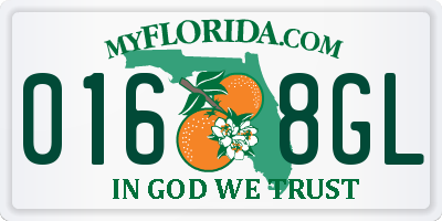 FL license plate 0168GL