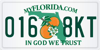 FL license plate 0168KT