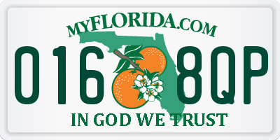 FL license plate 0168QP