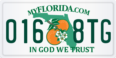 FL license plate 0168TG