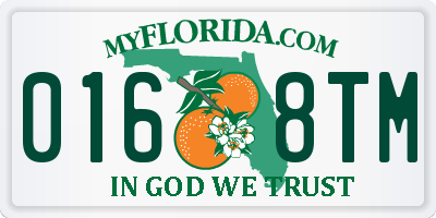 FL license plate 0168TM