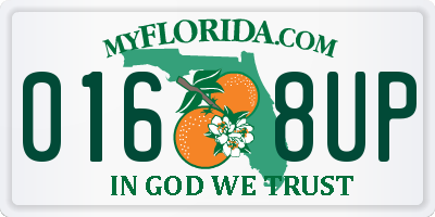 FL license plate 0168UP