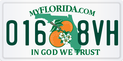 FL license plate 0168VH