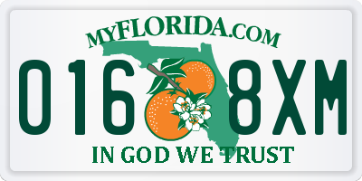 FL license plate 0168XM