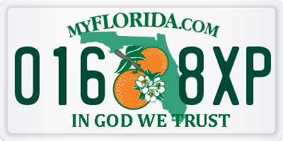 FL license plate 0168XP
