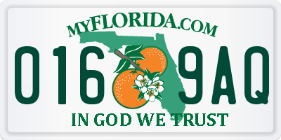 FL license plate 0169AQ