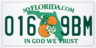 FL license plate 0169BM