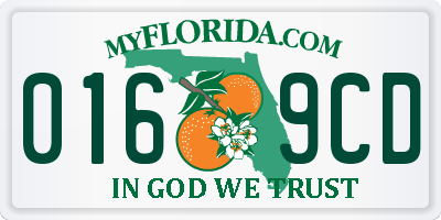 FL license plate 0169CD