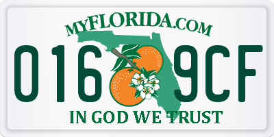 FL license plate 0169CF