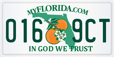 FL license plate 0169CT