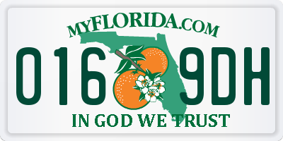 FL license plate 0169DH