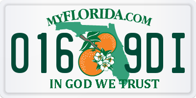 FL license plate 0169DI