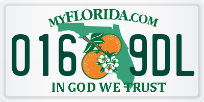 FL license plate 0169DL