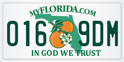 FL license plate 0169DM