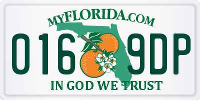 FL license plate 0169DP