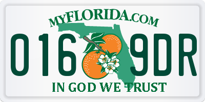 FL license plate 0169DR